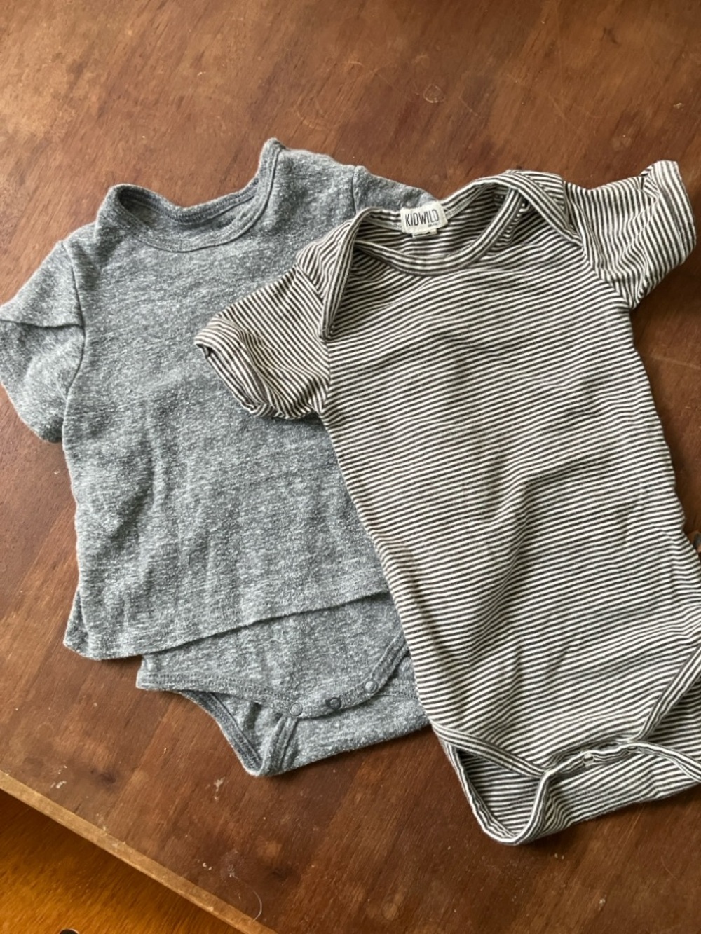 Set of 2 Kidwild and Miles and Milan onesies